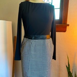 Ralph Lauren 2 petite houndstooth dress